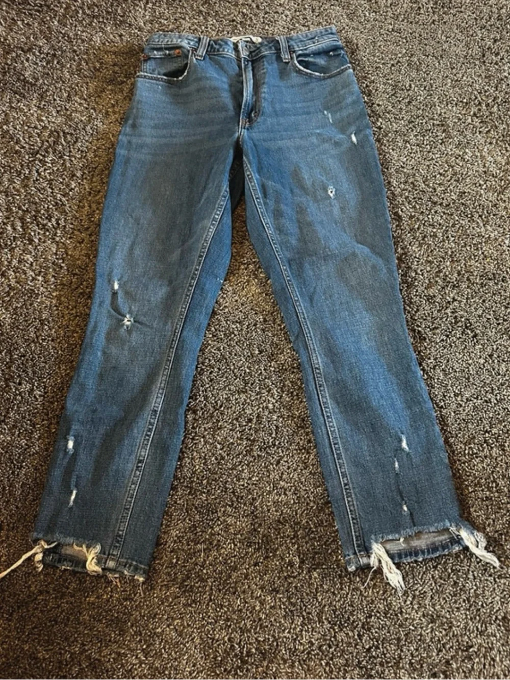 Abercrombie & Fitch Blue Denim Skinny High Rise Jeans